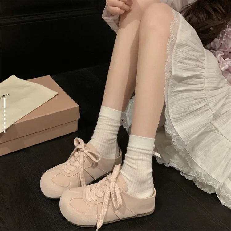 ABCYLM Rubber Sole Quiet Abrasion Resistant Slip Resistant Closed Toe Slippers Women's-7