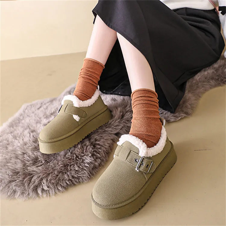 ABCYLM Thermal Height Increasing Coverage Ankle Length Snow Boots Women's-7