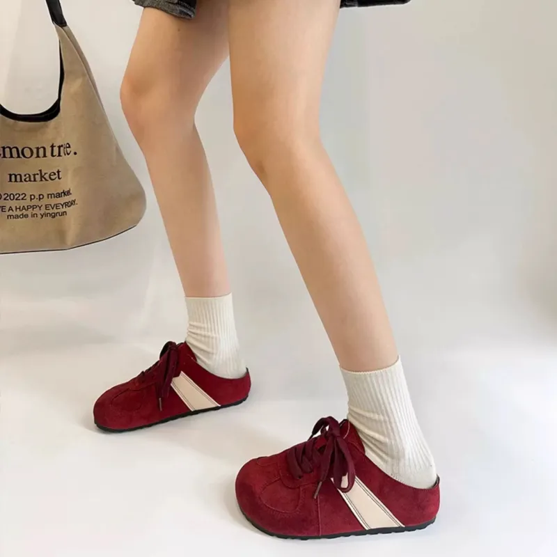 ABCYLM Rubber Sole Quiet Abrasion Resistant Slip Resistant Closed Toe Slippers Women's-3