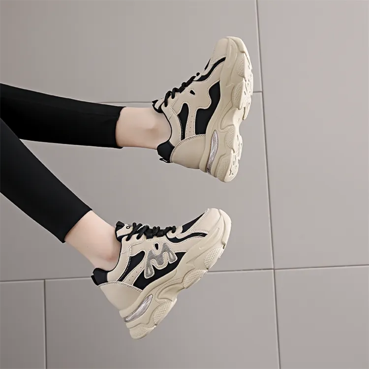 ABCYLM Non slip Lightweight Low Top Chunky Sneakers Women's-6