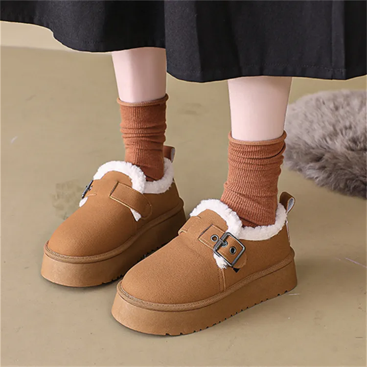 ABCYLM Thermal Height Increasing Coverage Ankle Length Snow Boots Women's-4