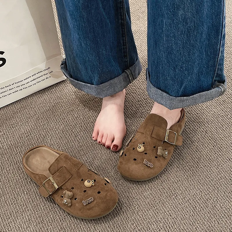 ABCYLM Quiet Abrasion Resistant Slip Resistant Wrap toe Slippers Women's-2
