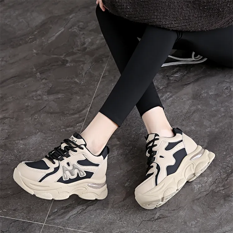 ABCYLM Non slip Lightweight Low Top Chunky Sneakers Women's-7
