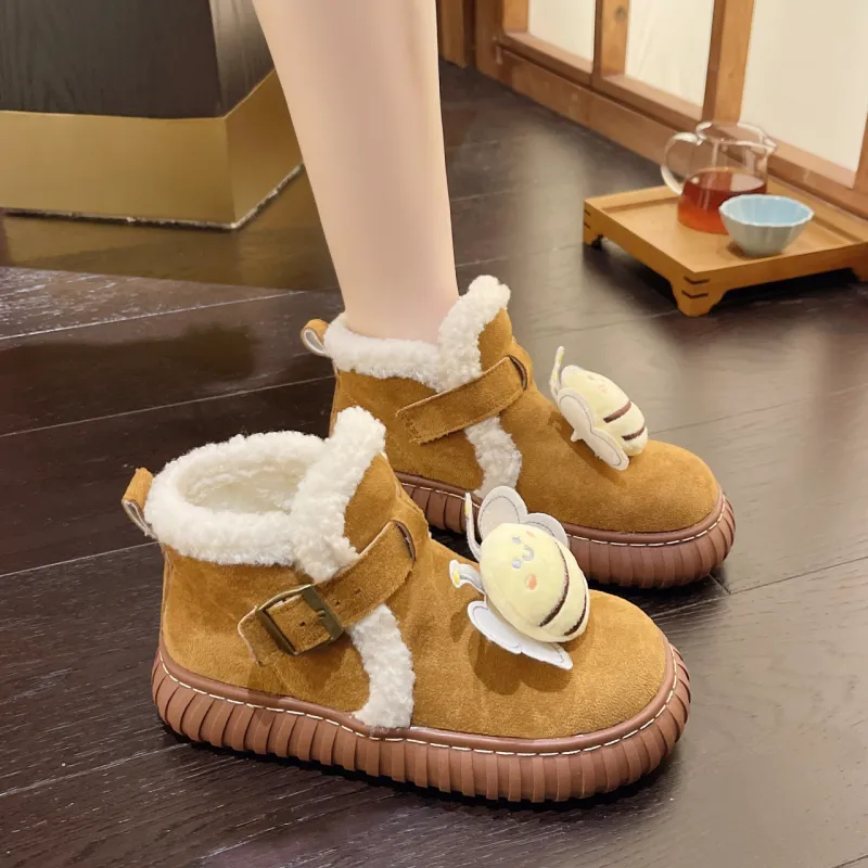 ABCYLM Short Snow Boots 3.5cm Women's-9