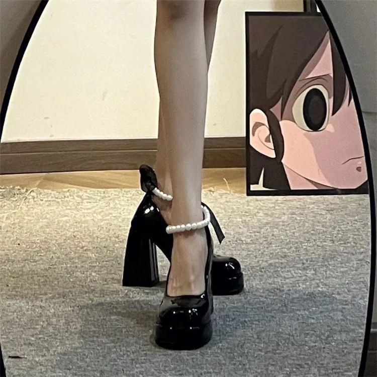 ABCYLM Chunky Heel High Heels Women's-9