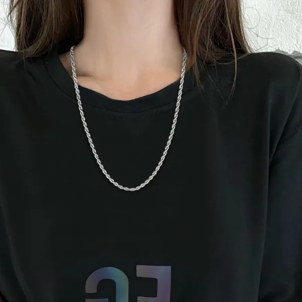 VSENSE.cn Titanium Steel Necklaces Unisex-3