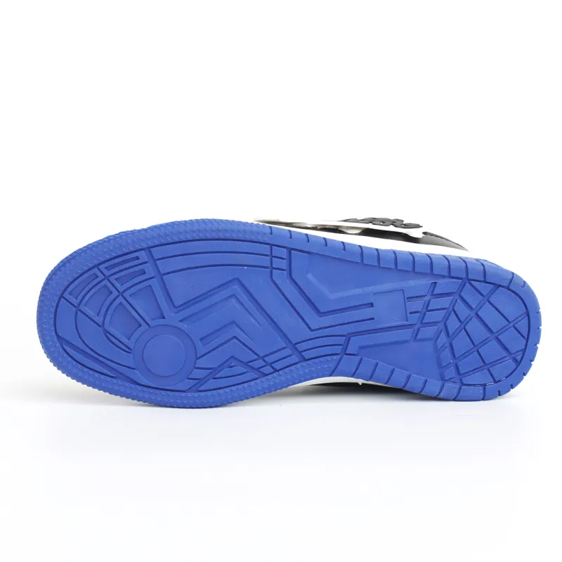 PAIN OR PLEASURE Low Top Kids' Skateboarding Shoes Blue Black Teenagers-5