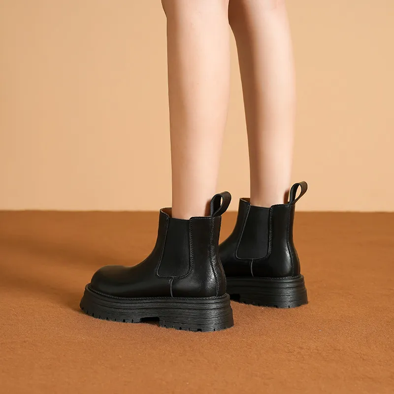 HUANAI Chelsea Boots Women's Black-2