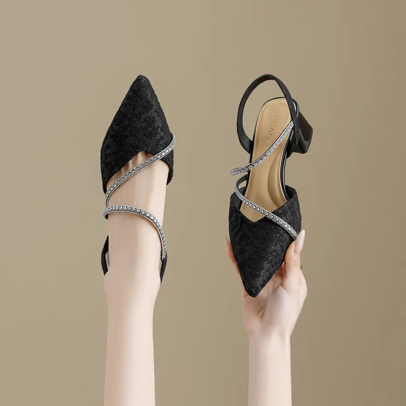 HUANAI Chunky Heel High Heels Women's-1