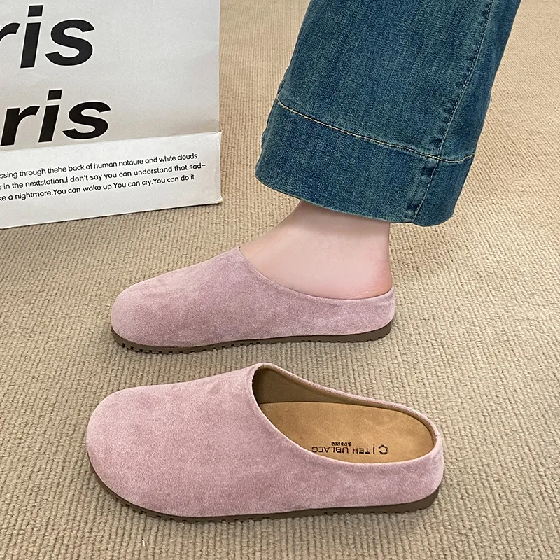 HUANAI Quiet Abrasion Resistant Slip Resistant Closed Toe Slippers Women's-10