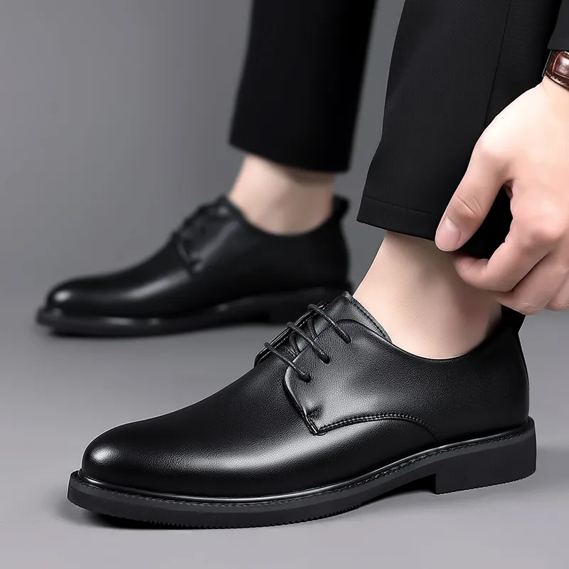HUANAI Dress Shoes Men Low Top-6