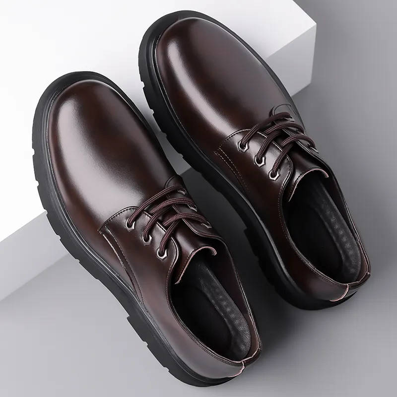 HUANAI Dress Shoes Men Low Top-9