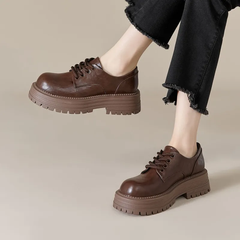 HUANAI Loafers Women's Black/Brown-9