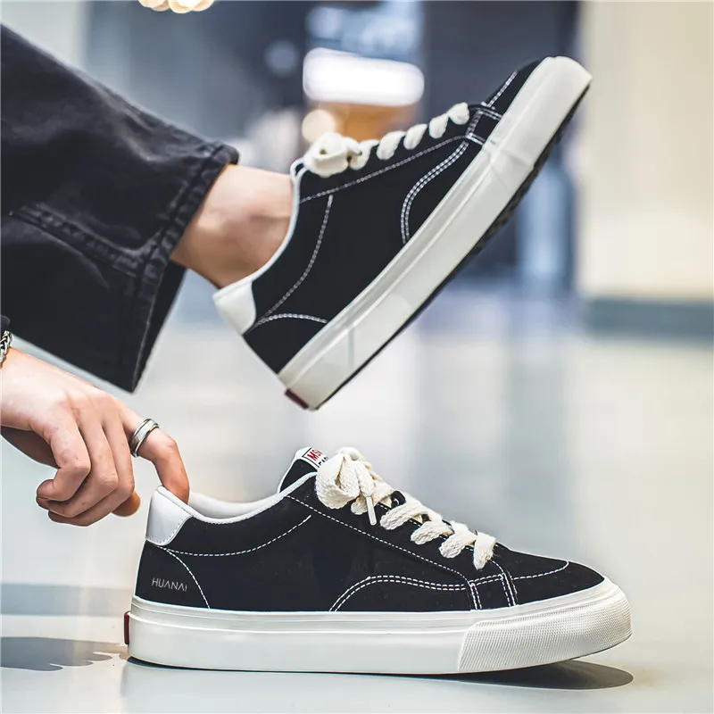 HUANAI Abrasion-Resistant Low-Top Skateboard Shoes Men's-1