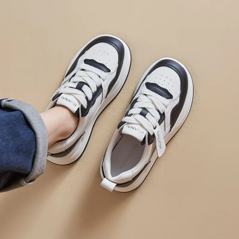 HUANAI Cushioning Lightweight Height Increasing Low-Top Casual Shoes Women's-2