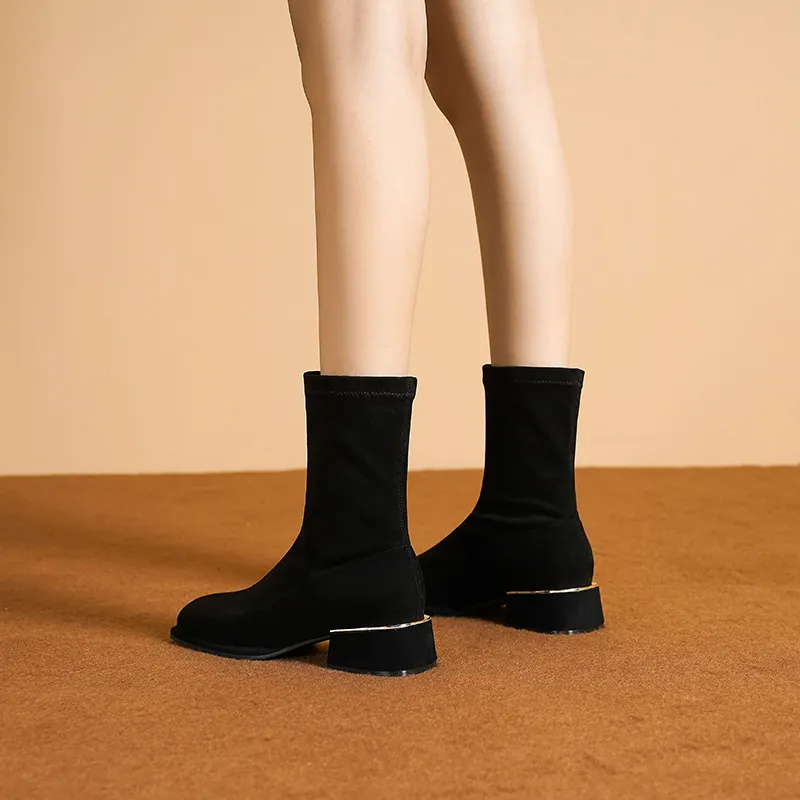 HUANAI Ankle Boots Women's-15