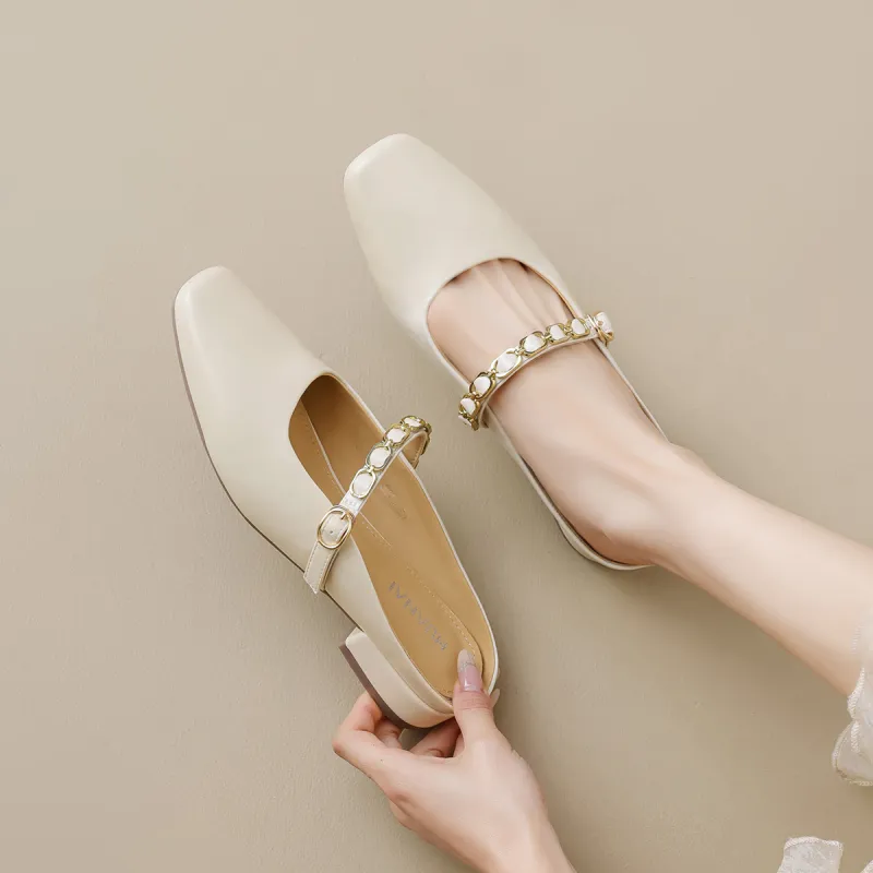 HUANAI Slip Resistant Abrasion Resistant Closed Toe Slippers Women's-10