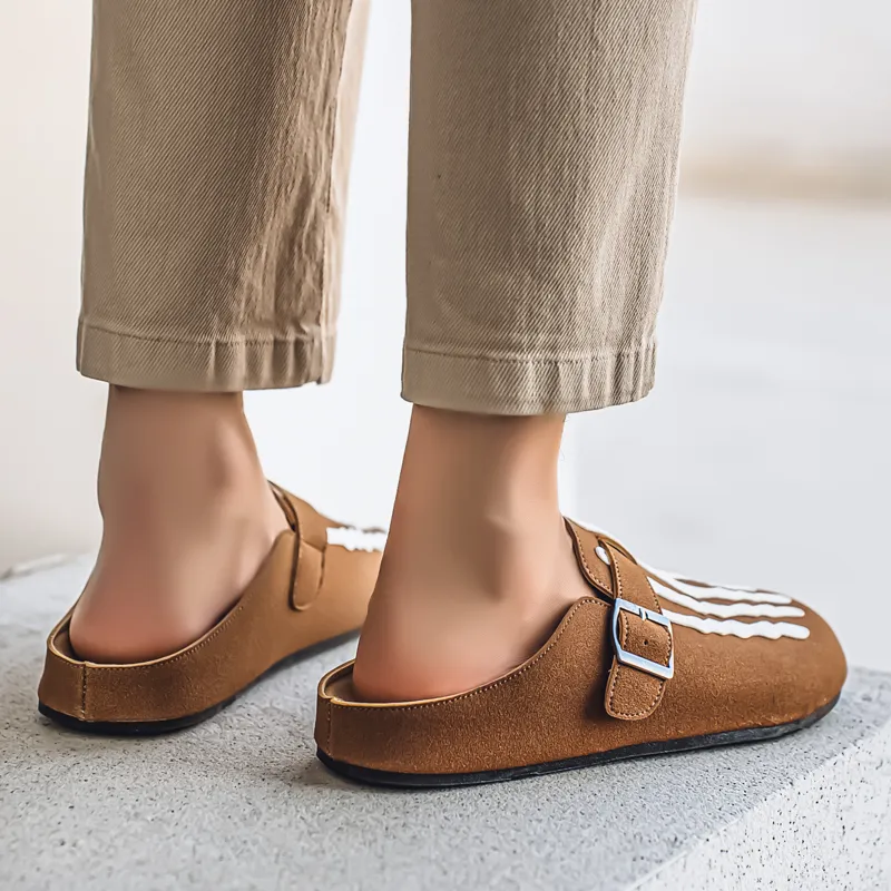 HUANAI Quiet Closed Toe Slippers Men's-18