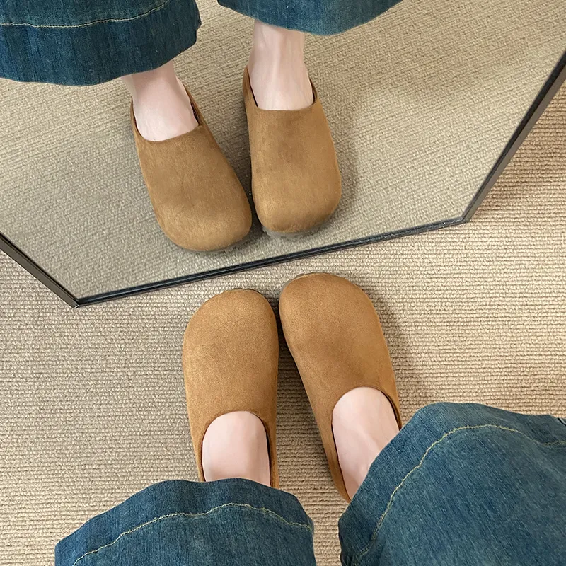 HUANAI Quiet Abrasion Resistant Slip Resistant Closed Toe Slippers Women's-19