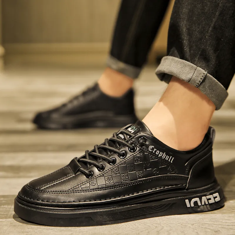HUANAI Abrasion Resistant Low Top Skateboard Shoes Men's-3