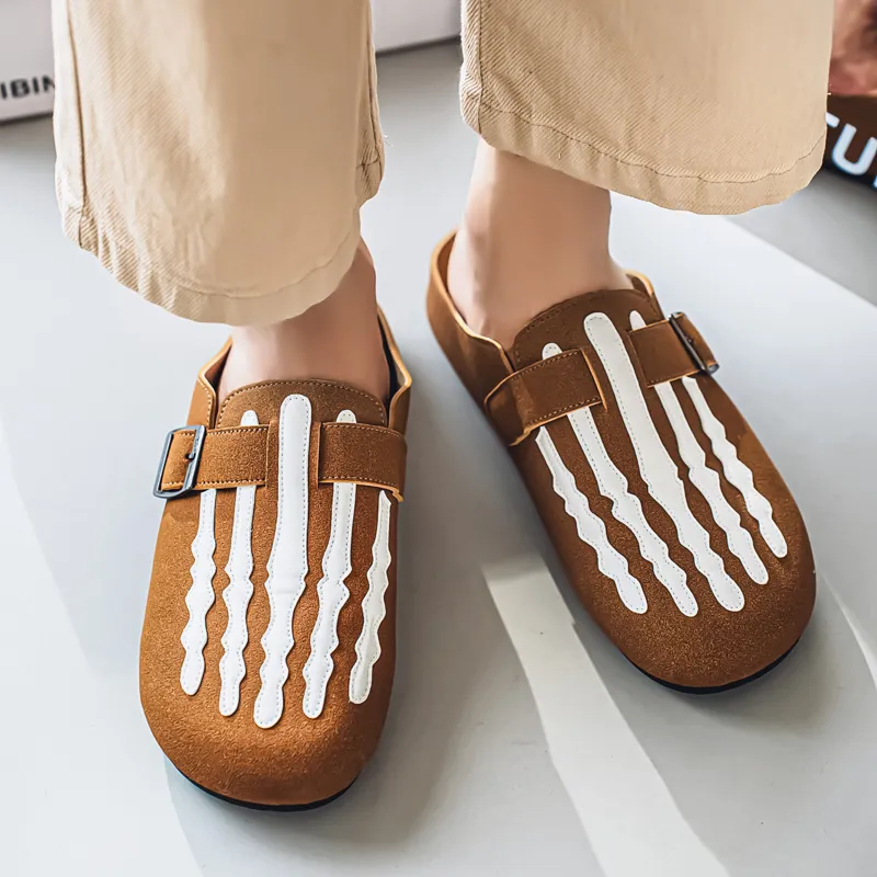 HUANAI Quiet Closed Toe Slippers Men's-15