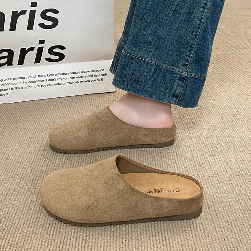 HUANAI Quiet Abrasion Resistant Slip Resistant Closed Toe Slippers Women's-16