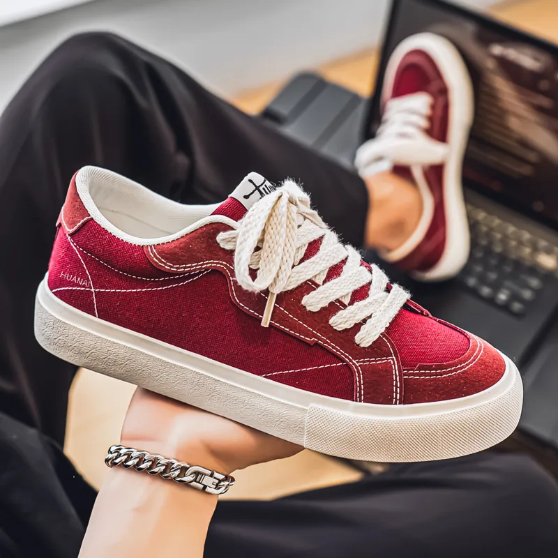 HUANAI Low Top Skateboard Shoes Men's-3