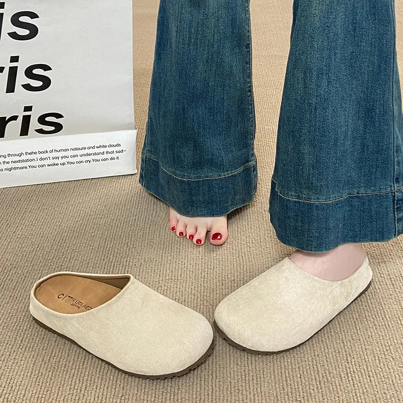HUANAI Quiet Abrasion Resistant Slip Resistant Closed Toe Slippers Women's-7