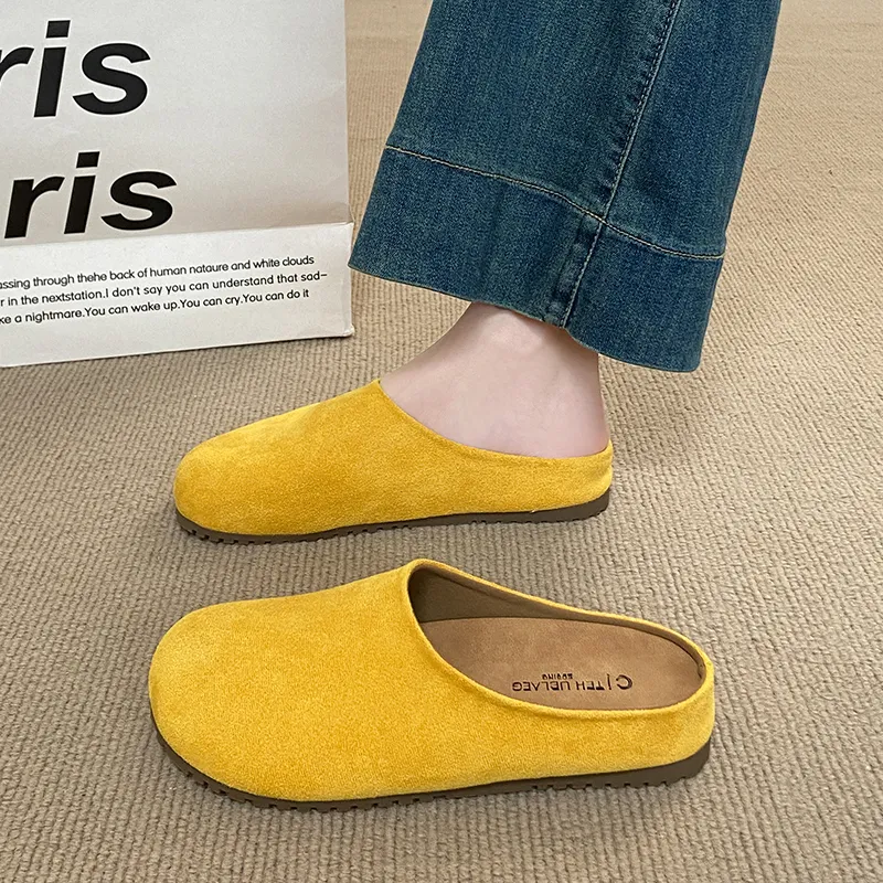 HUANAI Quiet Abrasion Resistant Slip Resistant Closed Toe Slippers Women's-1