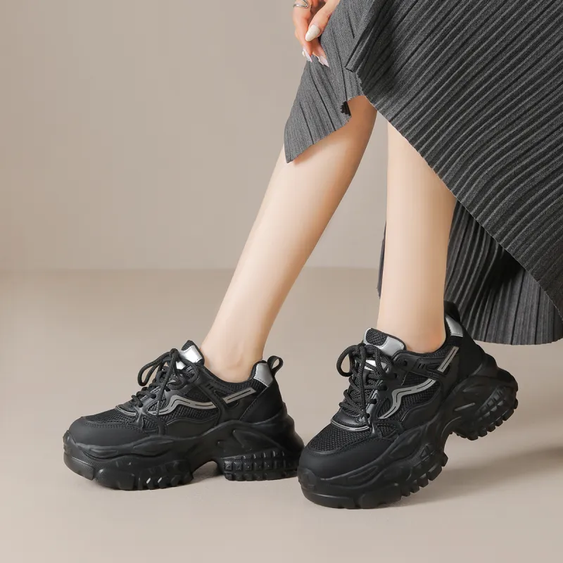 HUANAI Breathable Height Increasing Low-Top Casual Shoes Unisex-15