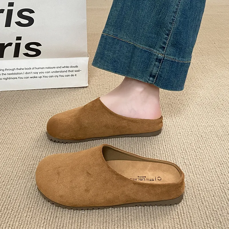 HUANAI Quiet Abrasion Resistant Slip Resistant Closed Toe Slippers Women's-20