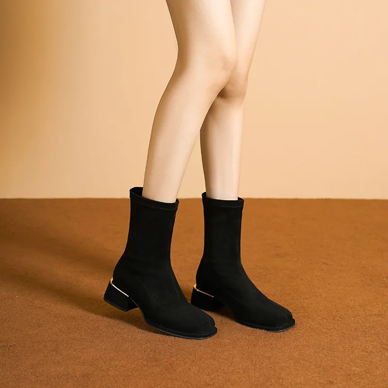 HUANAI Ankle Boots Women's-14