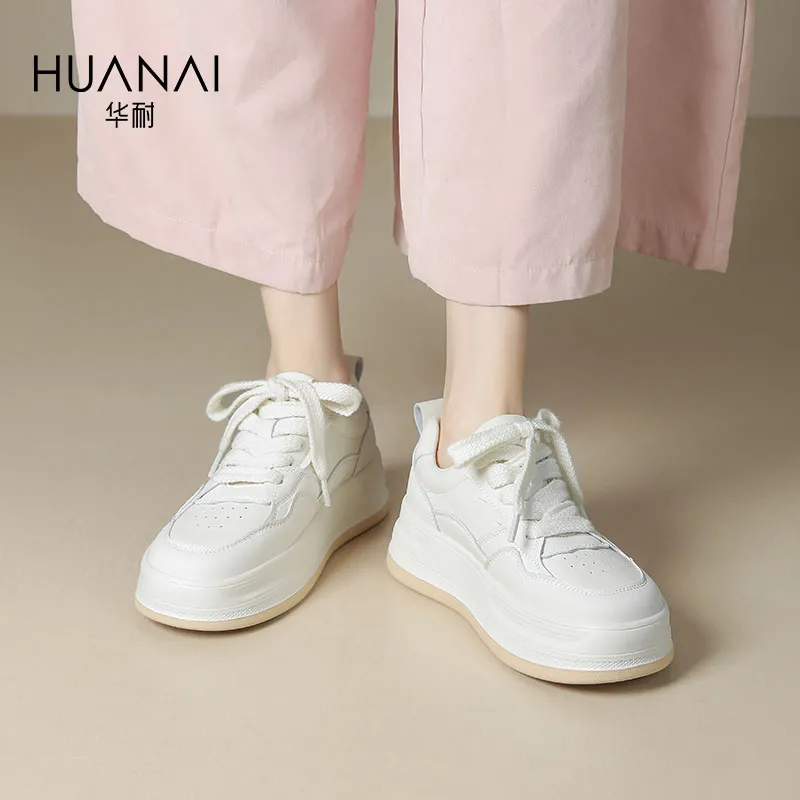 HUANAI Cushioning Lightweight Height Increasing Low-Top Casual Shoes Women's-8