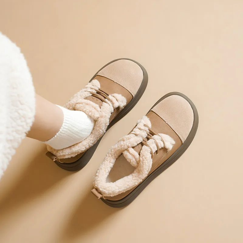 HUANAI Low Top Casual Shoes Women's Khaki-2