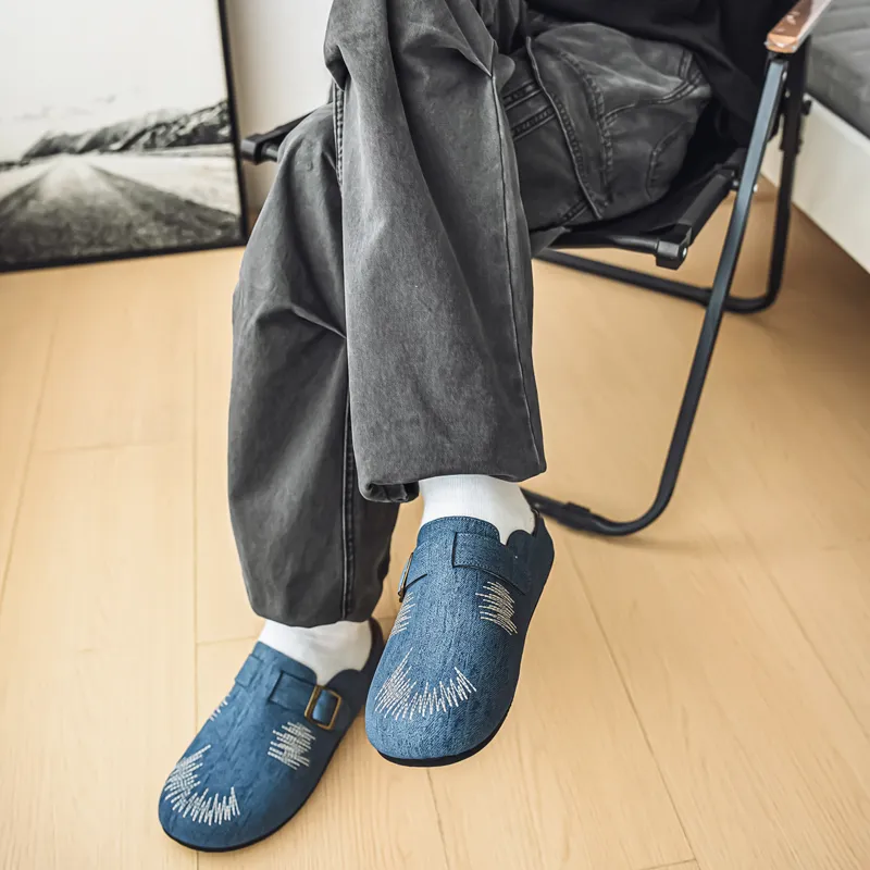 HUANAI Quiet Closed Toe Slippers Men's-9