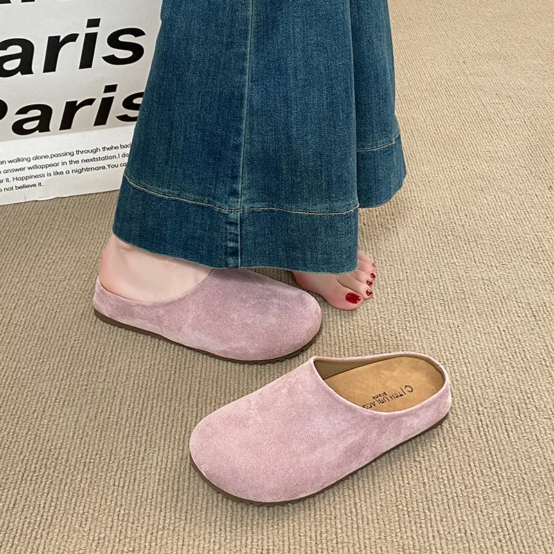 HUANAI Quiet Abrasion Resistant Slip Resistant Closed Toe Slippers Women's-11