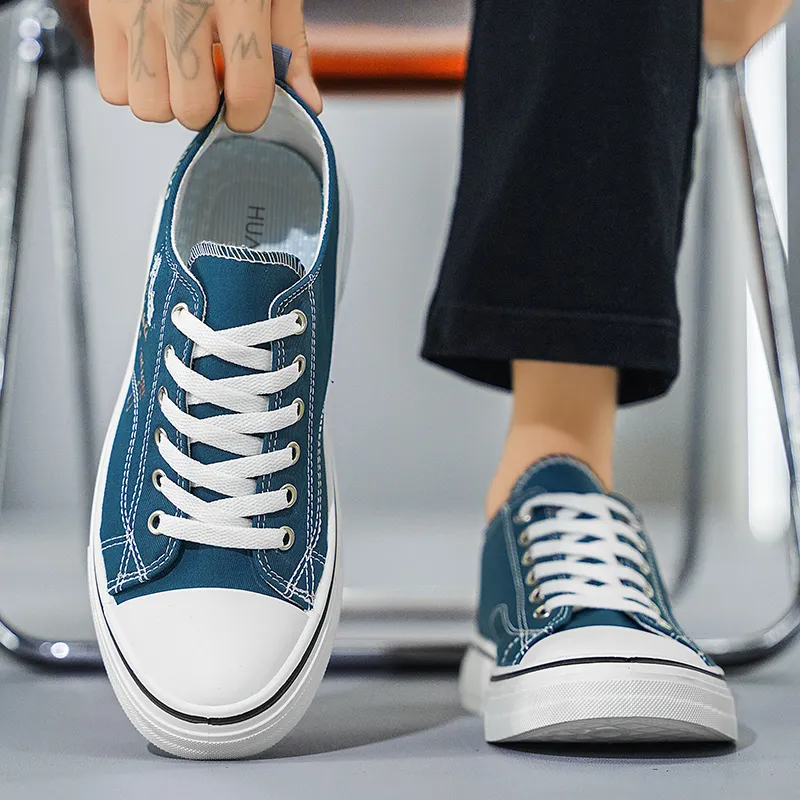 HUANAI Abrasion-Resistant Low-Top Canvas Shoes Men's-5