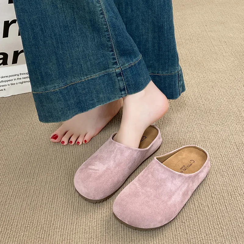 HUANAI Quiet Abrasion Resistant Slip Resistant Closed Toe Slippers Women's-12