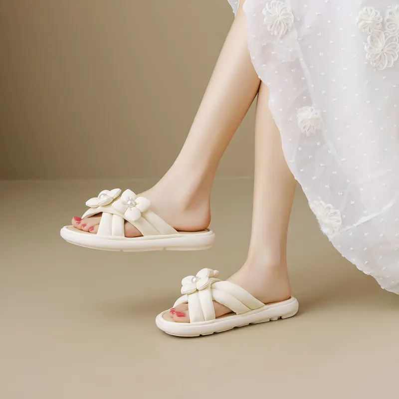 HUANAI Slip Resistant Slide Slippers Women's-4