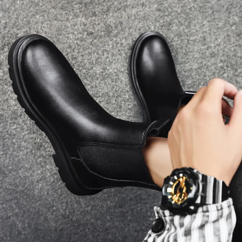 HUANAI Short Chelsea Boots Men's-2