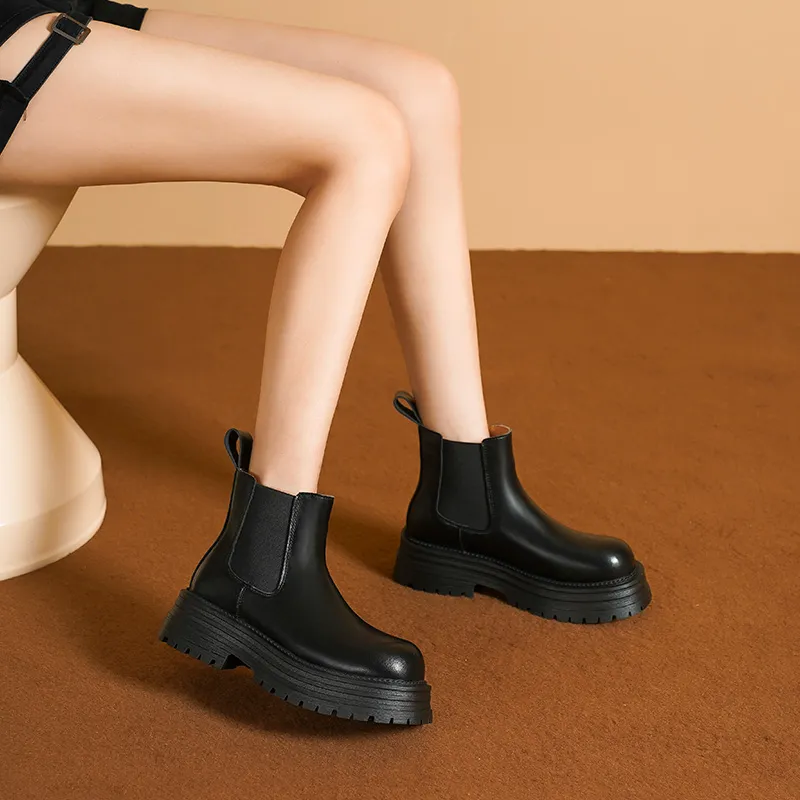 HUANAI Chelsea Boots Women's Black-6