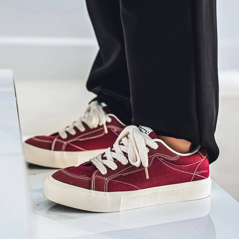 HUANAI Low Top Skateboard Shoes Men's-4