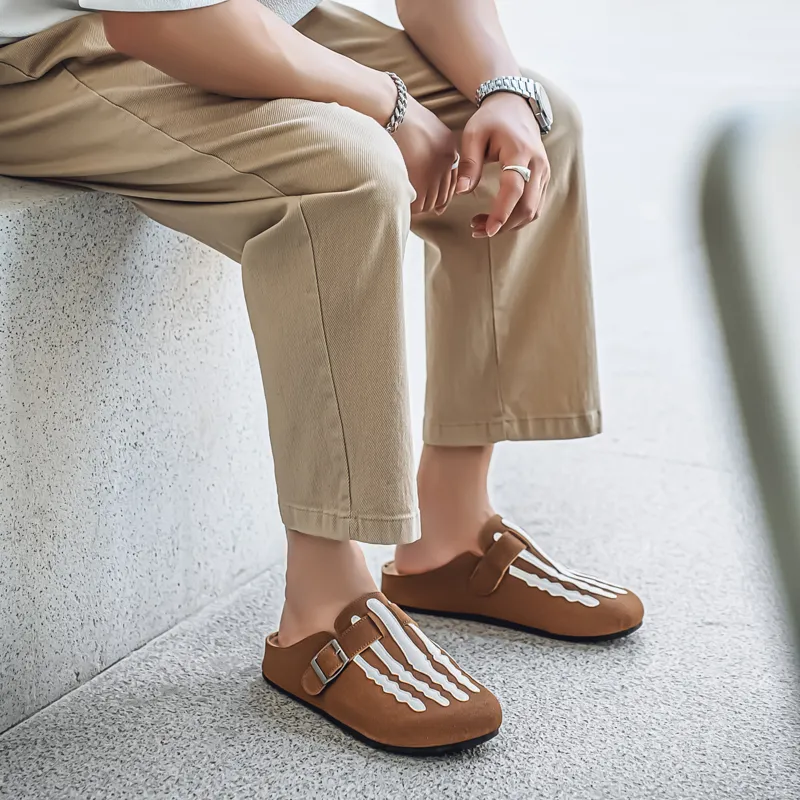 HUANAI Quiet Closed Toe Slippers Men's-17