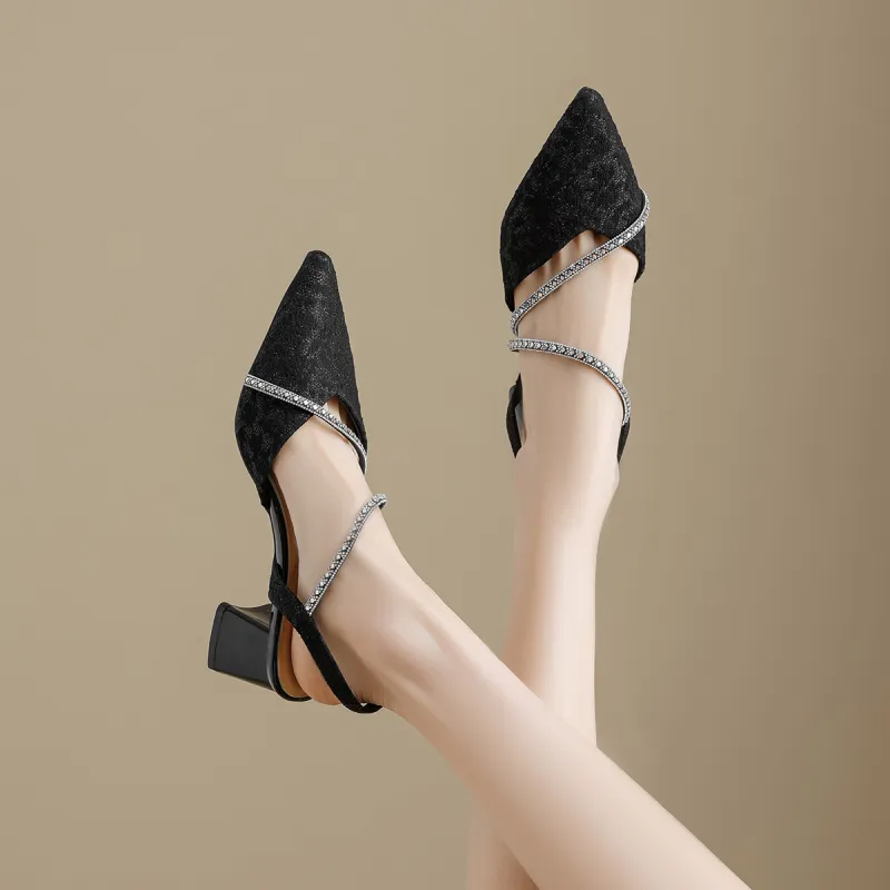 HUANAI Chunky Heel High Heels Women's-2