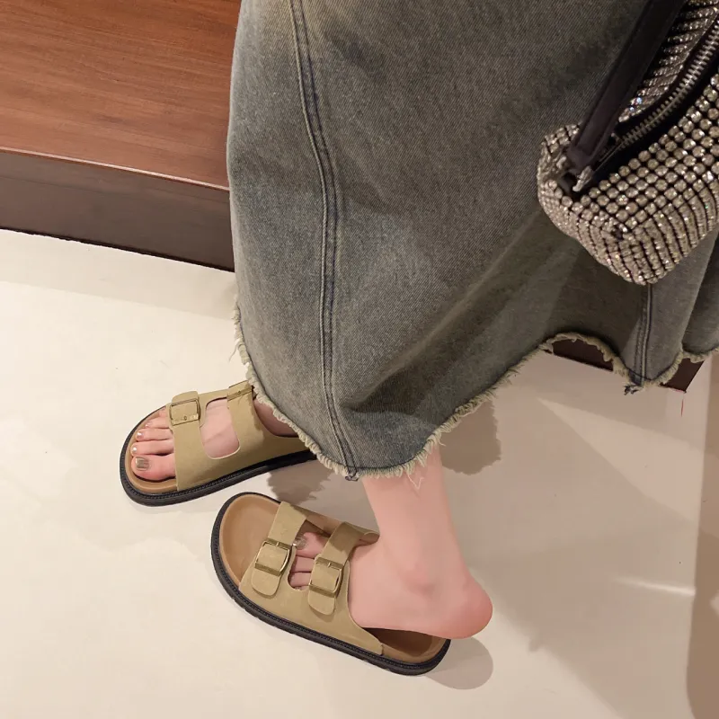 HUANAI Quiet, Slip Resistant, Odor Resistant Slide Slippers Women's-5