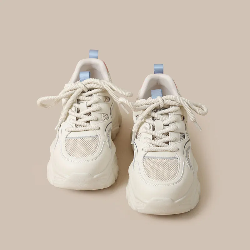 HUANAI Wear-Resistant Low-Top Chunky Sneakers Women's-6