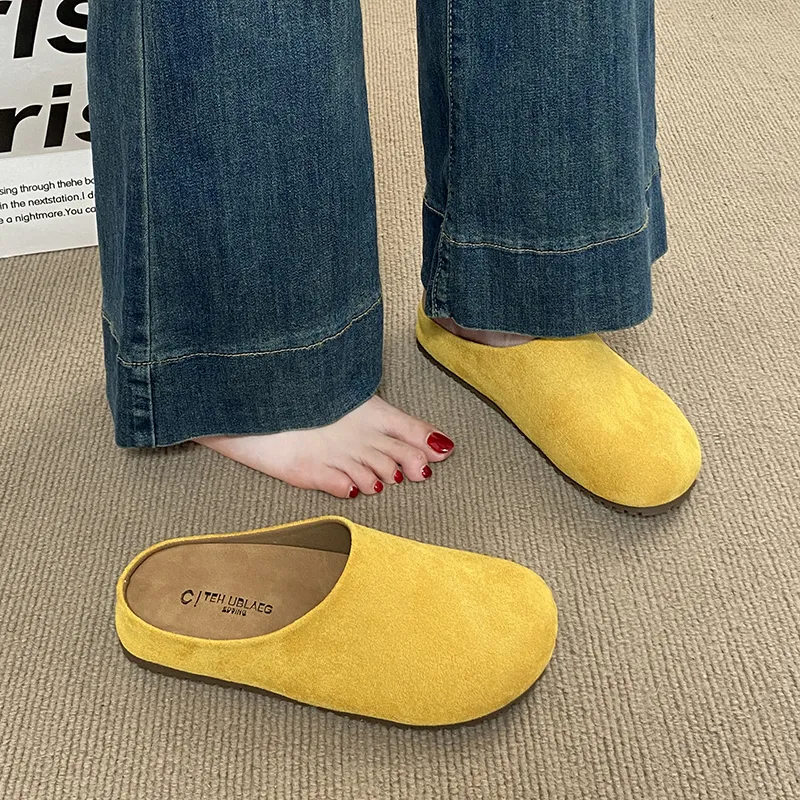 HUANAI Quiet Abrasion Resistant Slip Resistant Closed Toe Slippers Women's-2
