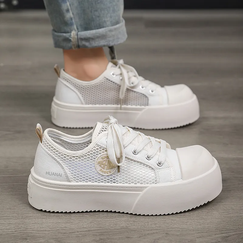 HUANAI Anti Slip Wear Resistant Low Top Skateboard Shoes Men's-5