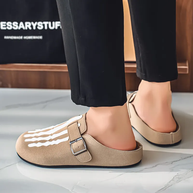 HUANAI Quiet Closed Toe Slippers Men's-11