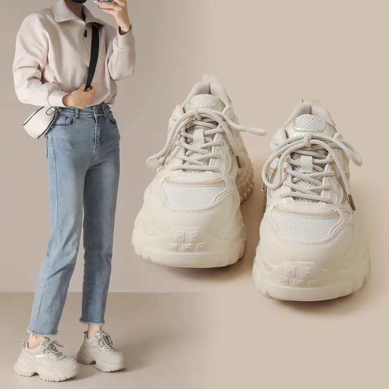 HUANAI Breathable Height Increasing Low-Top Casual Shoes Unisex-8